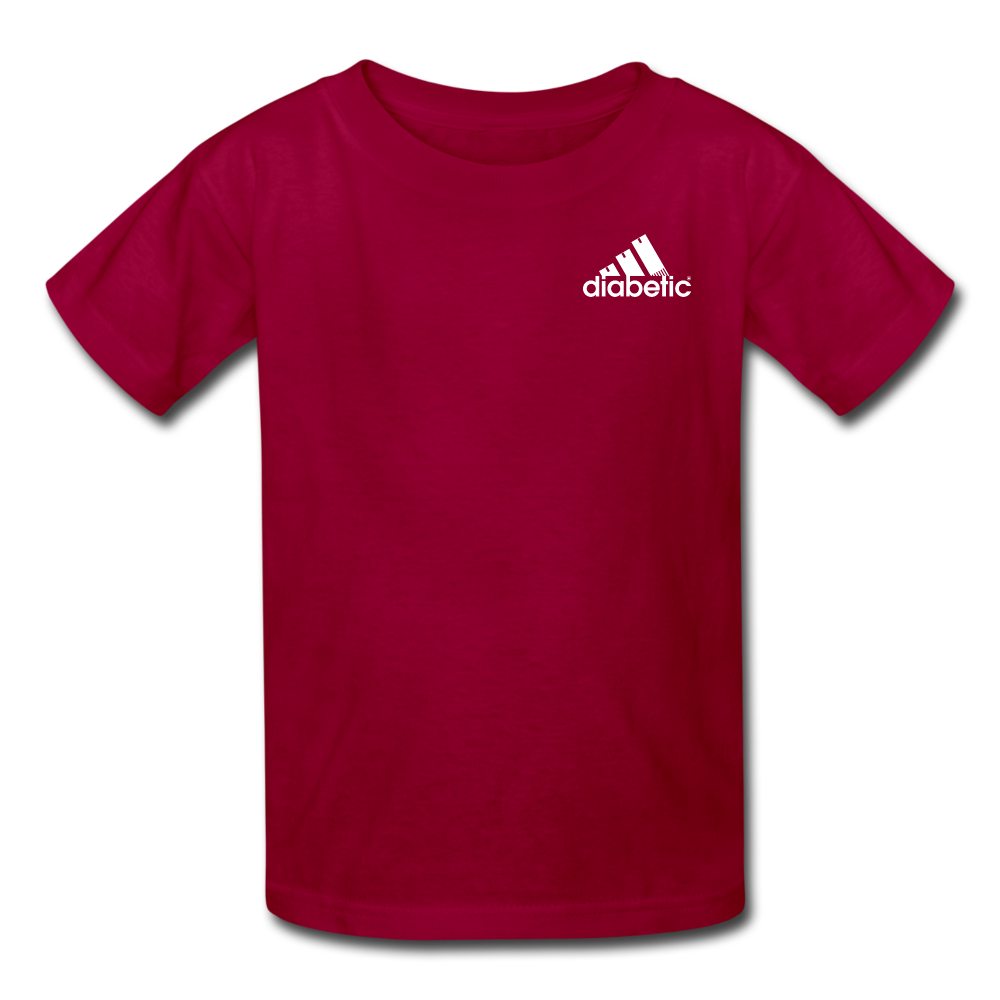 Diabetic + Strips - NDAM Kids' T-Shirt - dark red