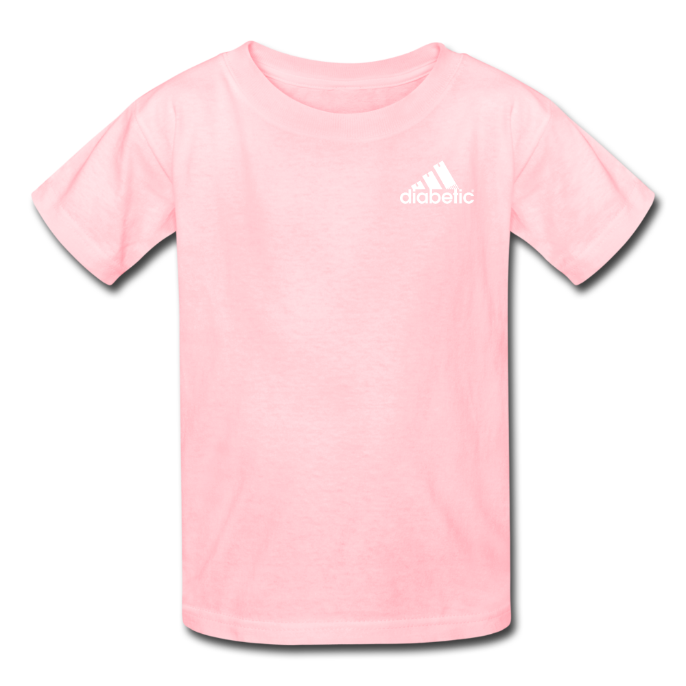 Diabetic + Strips - NDAM Kids' T-Shirt - pink