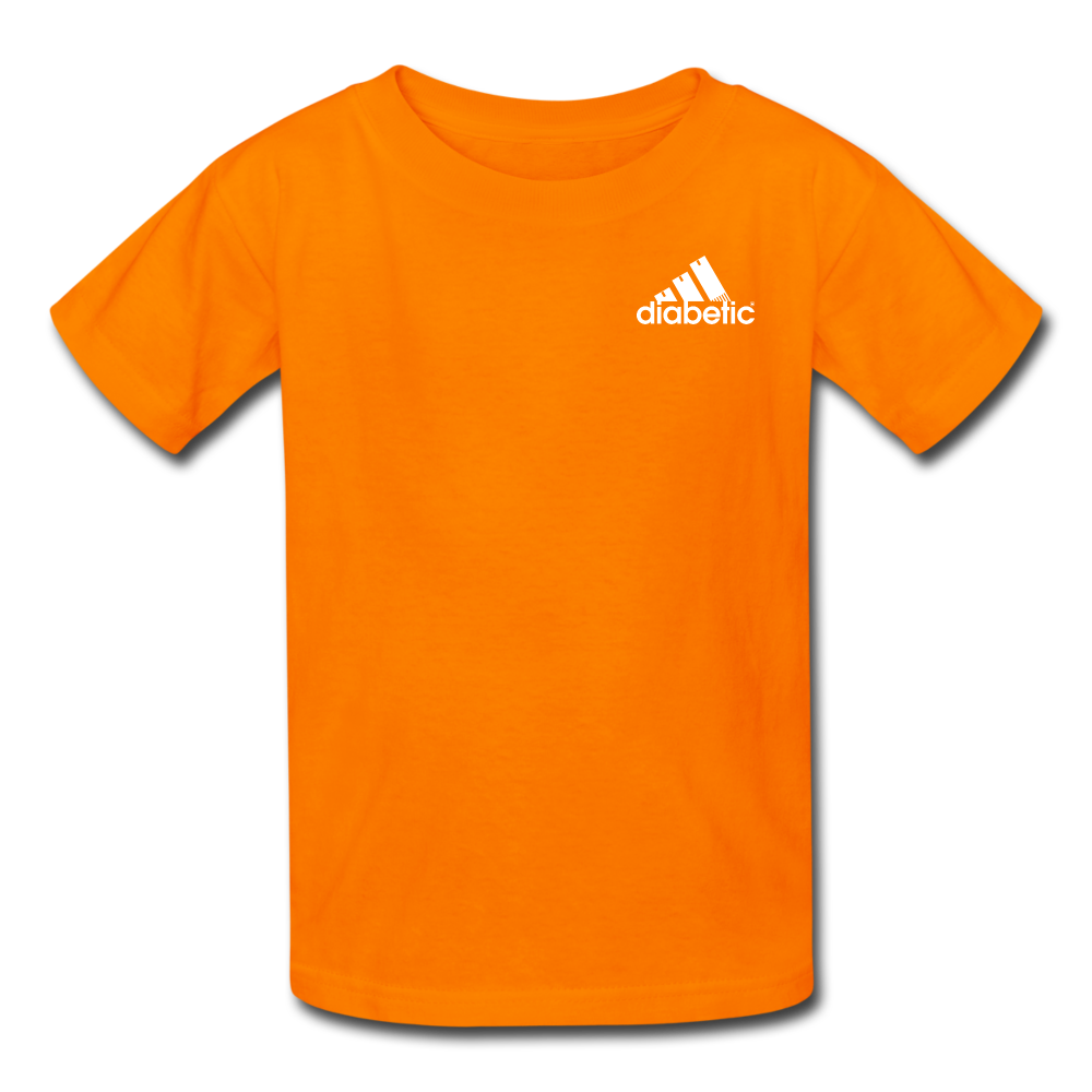 Diabetic + Strips - NDAM Kids' T-Shirt - orange