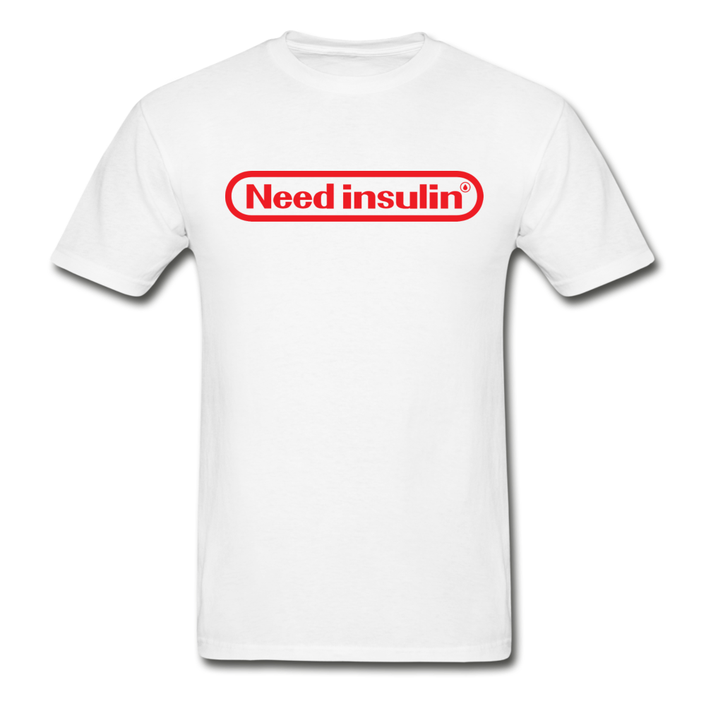 Need Insulin - NDAM Men's Gildan Ultra Cotton Adult T-Shirt - white