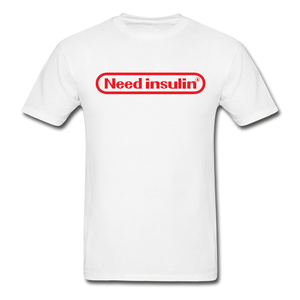 Need Insulin - NDAM Men's Gildan Ultra Cotton Adult T-Shirt - white
