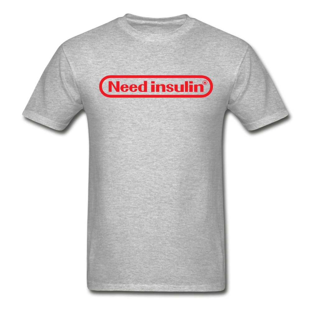 Need Insulin - NDAM Men's Gildan Ultra Cotton Adult T-Shirt - heather gray
