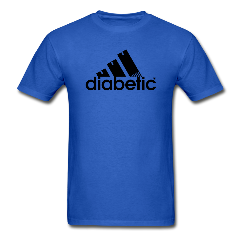Diabetic + Strips - NDAM Men's Gildan Ultra Cotton Adult T-Shirt - royal blue