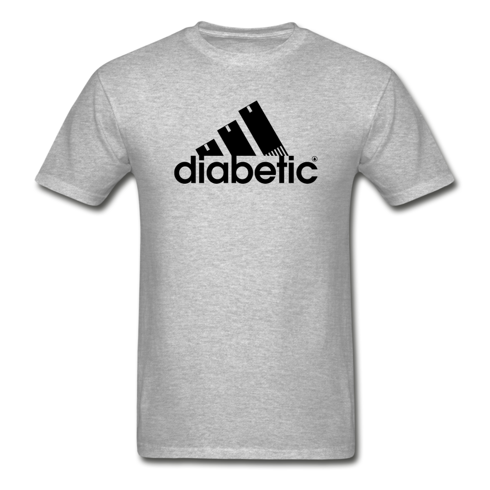 Diabetic + Strips - NDAM Men's Gildan Ultra Cotton Adult T-Shirt - heather gray