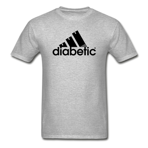 Diabetic + Strips - NDAM Men's Gildan Ultra Cotton Adult T-Shirt - heather gray