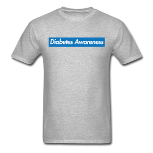 Diabetes Awareness - NDAM Men's Gildan Ultra Cotton Adult T-Shirt - heather gray