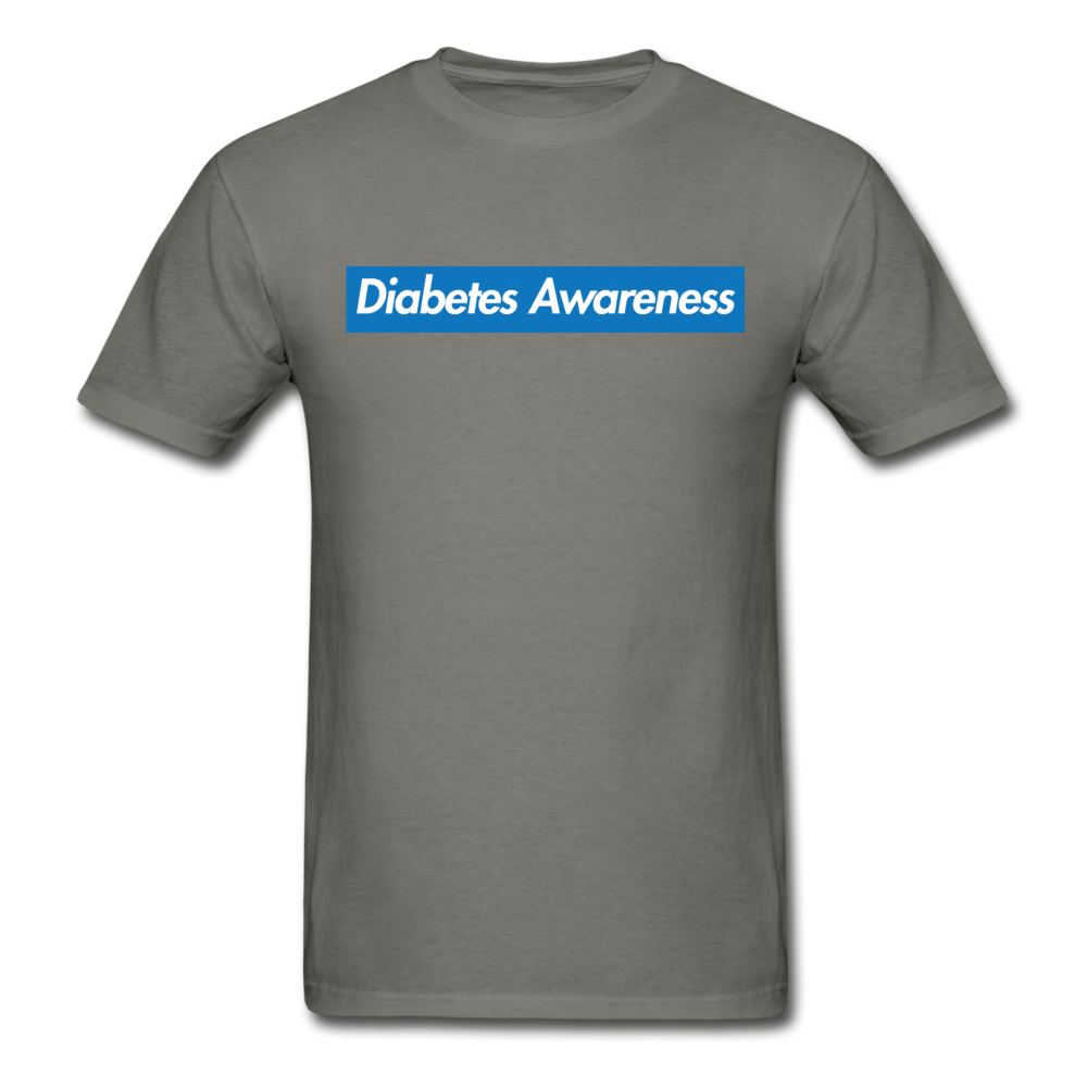 Diabetes Awareness - NDAM Men's Gildan Ultra Cotton Adult T-Shirt - charcoal