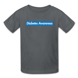 Diabetes Awareness - NDAM Kids' T-Shirt - charcoal