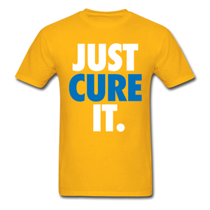 Just Cure It - NDAM Men's Gildan Ultra Cotton Adult T-Shirt - gold
