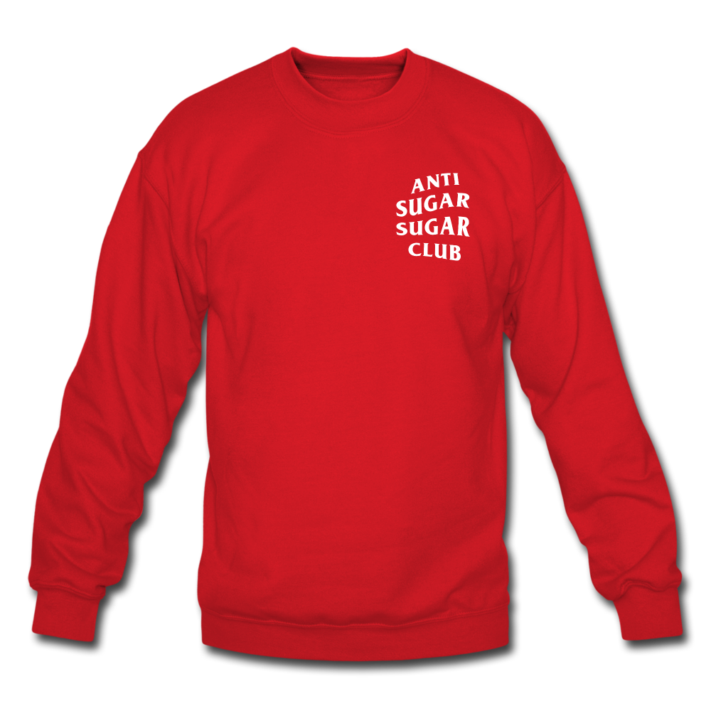 Anti Sugar Sugar Club - Unisex Crewneck Sweatshirt - red