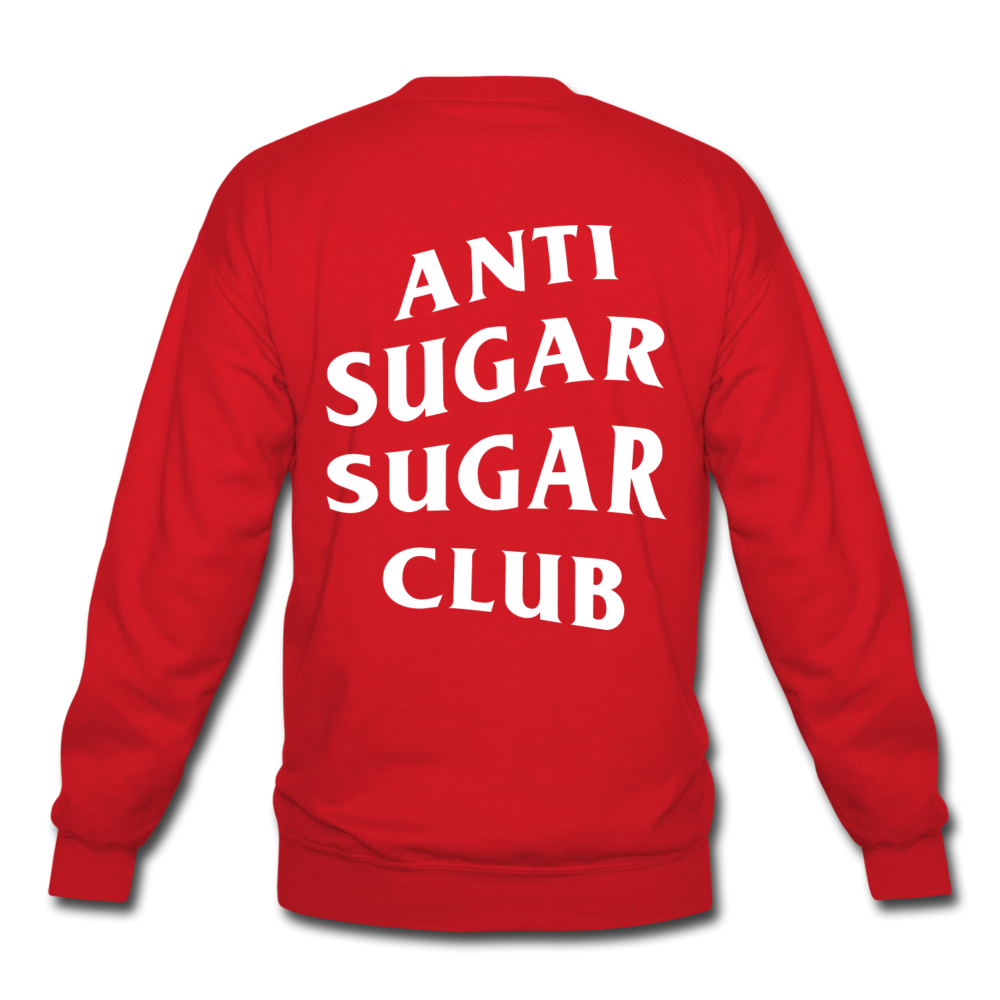 Anti Sugar Sugar Club - Unisex Crewneck Sweatshirt - red