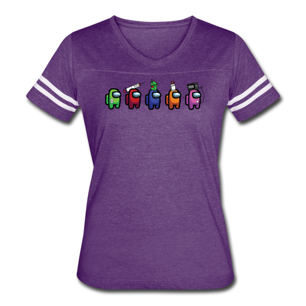 Blood Sugar Kinda Sus - Women’s Vintage Sport T-Shirt - vintage purple/white