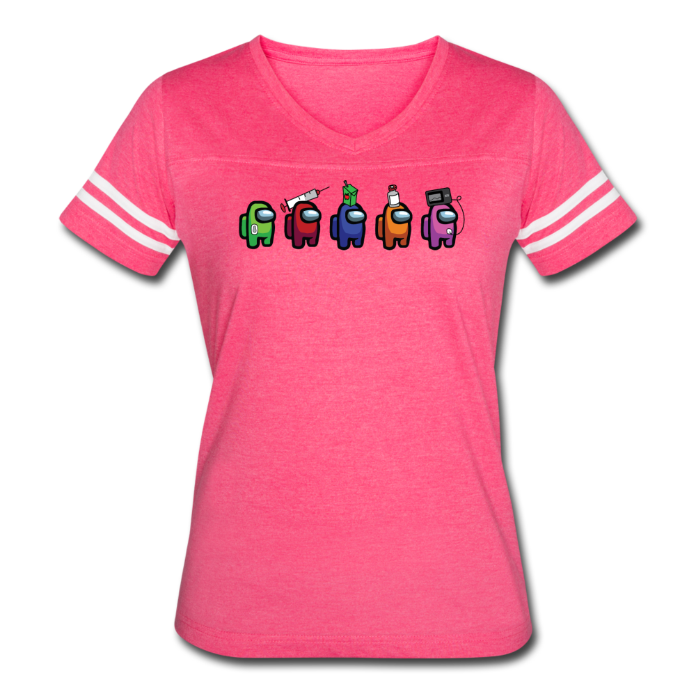 Blood Sugar Kinda Sus - Women’s Vintage Sport T-Shirt - vintage pink/white