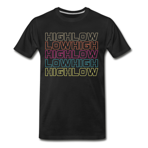 HIGH LOW - Men's Premium T-Shirt - black