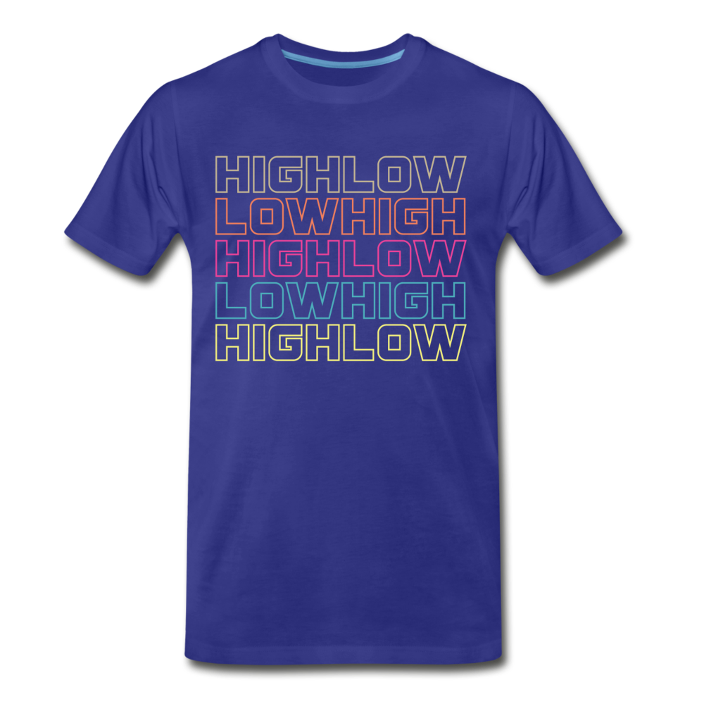 HIGH LOW - Men's Premium T-Shirt - royal blue