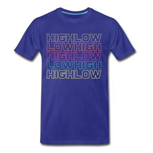 HIGH LOW - Men's Premium T-Shirt - royal blue