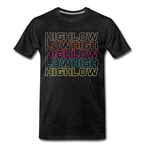 HIGH LOW - Men's Premium T-Shirt - charcoal gray