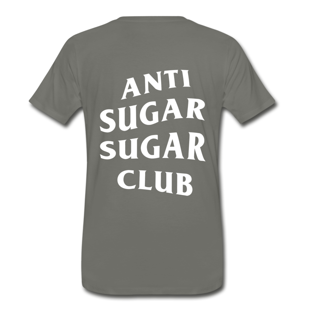 Anti Sugar Sugar Club - Men's Premium T-Shirt - asphalt gray