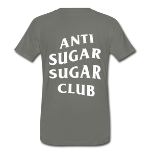 Anti Sugar Sugar Club - Men's Premium T-Shirt - asphalt gray