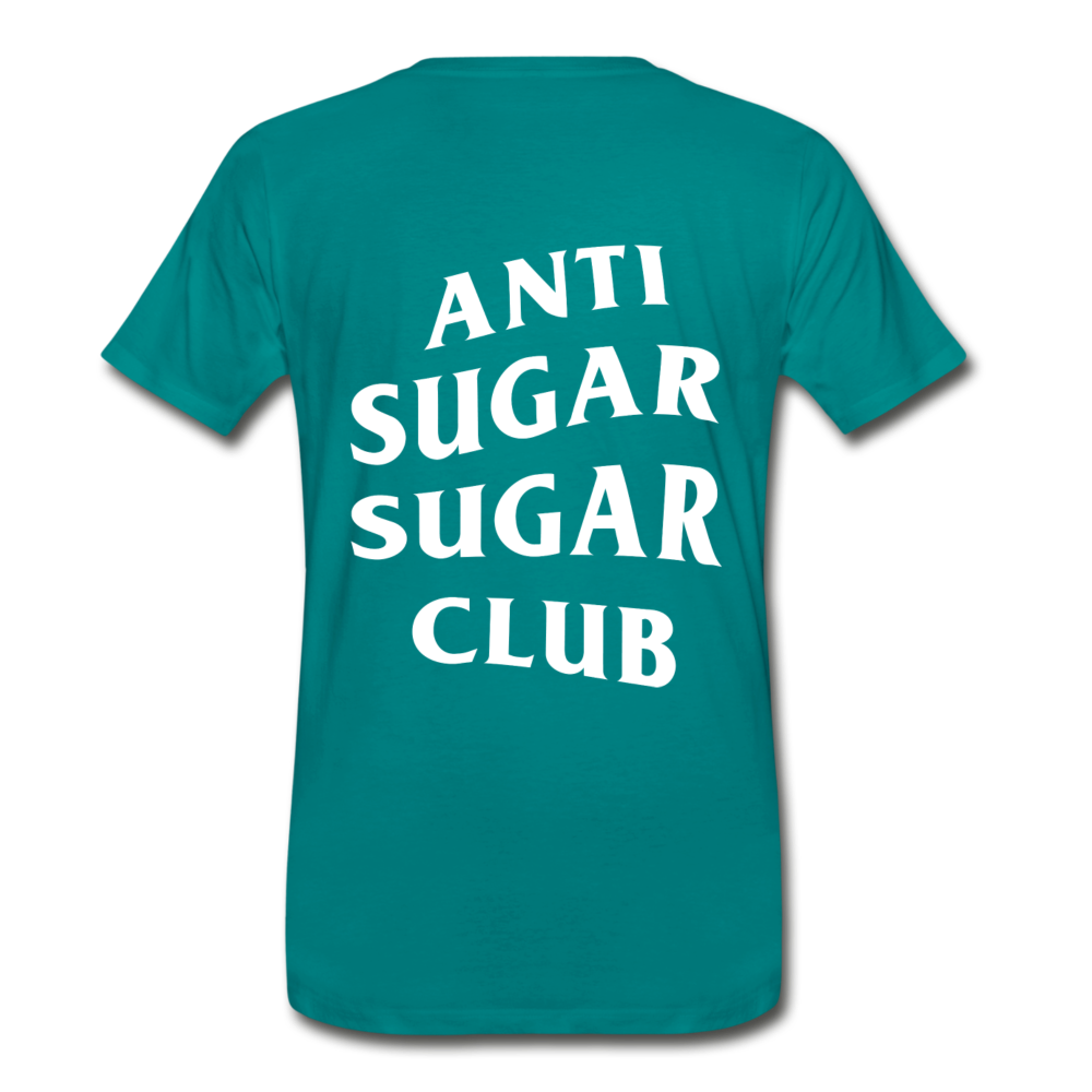 Anti Sugar Sugar Club - Men's Premium T-Shirt - teal