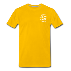 Anti Sugar Sugar Club - Men's Premium T-Shirt - sun yellow