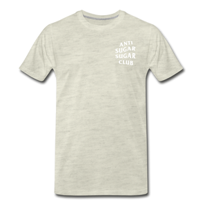Anti Sugar Sugar Club - Men's Premium T-Shirt - heather oatmeal