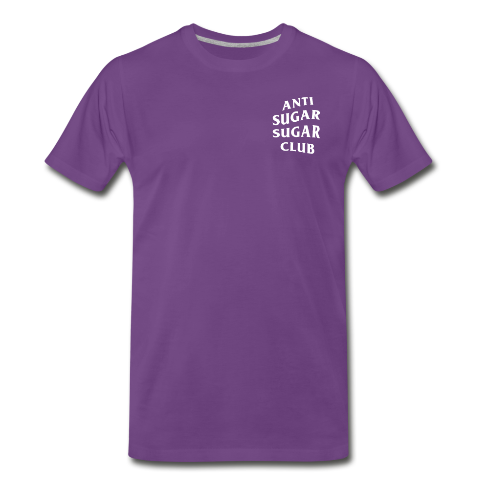 Anti Sugar Sugar Club - Men's Premium T-Shirt - purple