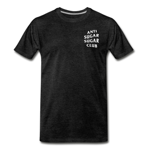 Anti Sugar Sugar Club - Men's Premium T-Shirt - charcoal gray
