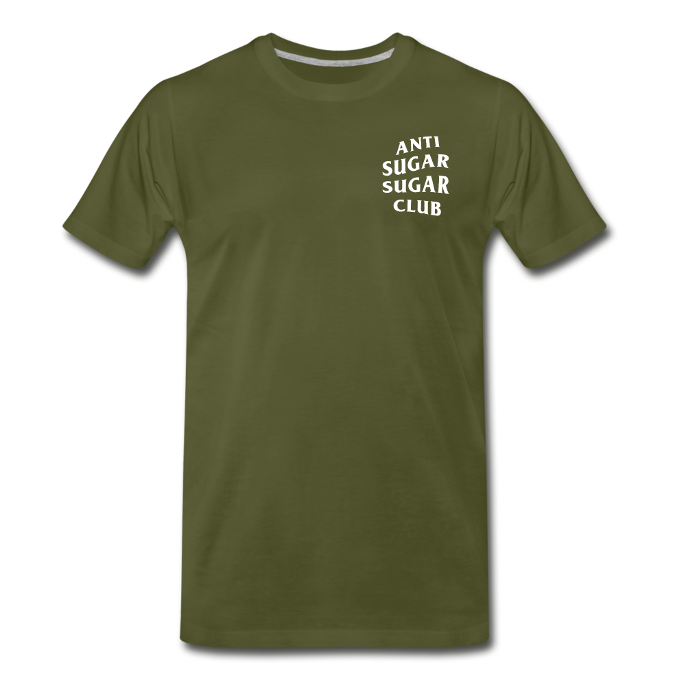 Anti Sugar Sugar Club - Men's Premium T-Shirt - olive green