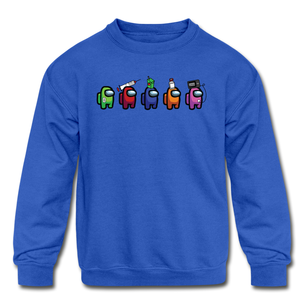 Blood Sugar Kinda Sus - Kids' Crewneck Sweatshirt - royal blue