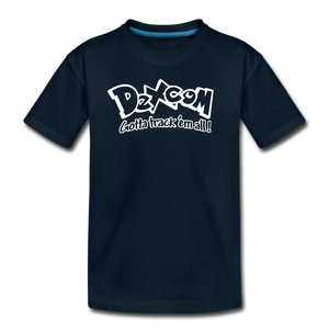 Dexcom - Gotta track 'em all - Kids' Premium T-Shirt - deep navy