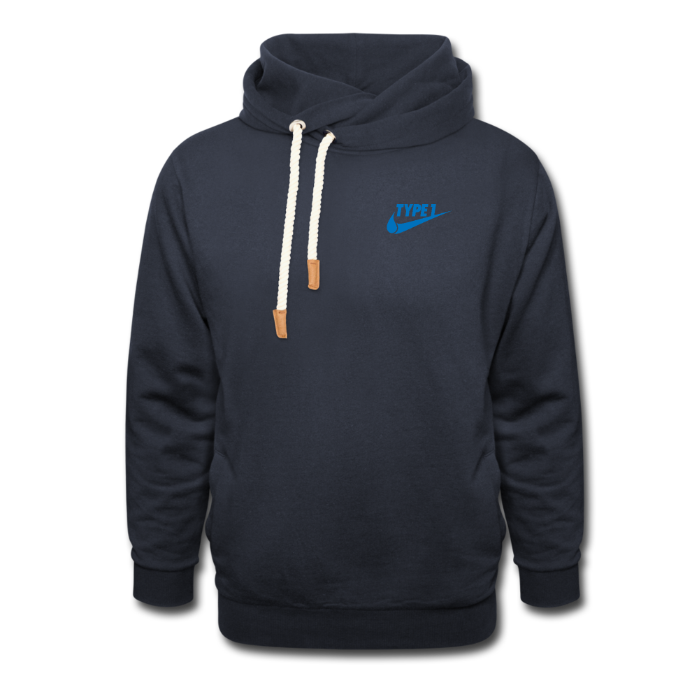 Just Cure It White Print Shawl Collar Hoodie Sugarcoat Apparel