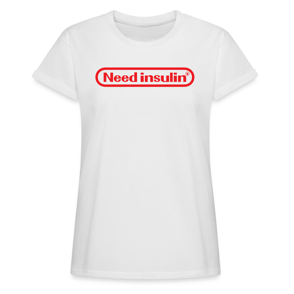 Need Insulin - Women's Relaxed Fit T-Shirt - white